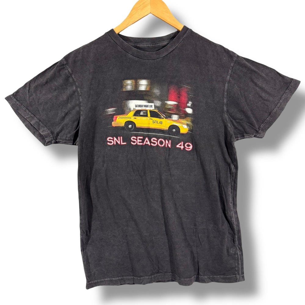 SNL Season 49 Concert Tee Jacob Elordi Renee Rapp T-Shirt Black Medium Cotton